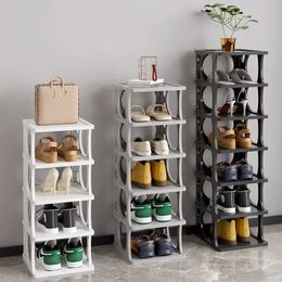 Multilayer Stapelbaar Schoenenrek Kast voor Schoenenopslag Opvouwbare Helper Slippers Sneakers Laarzen Plank Kast Organisator 240102