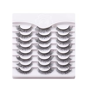 Meerlagige dikke valse wimpers pluizige natuurlijk zacht licht handgemaakte herbruikbare 3D mink lashes volledige strip wimpersextensies schoonheidsvoorziening voor vrouwen