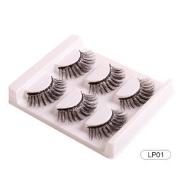 Meerlagige dikke lovertjes lovert valse wimpers krullende criscross herbruikbare handgemaakte glitter nep lashes volledige strip lash extensions oog make -up 7 modellen beschikbaar dhl