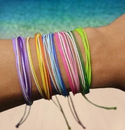 Meerlagige wax draad geweven armband handgemaakte geweven vriendschap armband wax string boho armbanden verstelbare gevlochten lucky bracele5334522