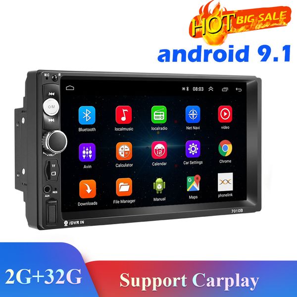 Lecteur multimédia Android 2 Din Radio voiture DVD GPS WIFI pour Nissan Toyota Volkswagen Mazda Kia VW LADA Hyundai