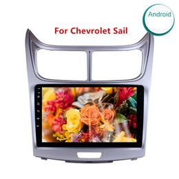 Lecteur multimédia stéréo GPS unité principale 9 "2din Android voiture dvd Radio pour Chevrolet Sail 2010-2013 HD 1080P écran tactile