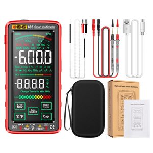 Multimètre AC-DC Volt-Current Capacitance Temperature Metter Data Hold Flash Lampal