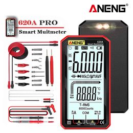 Multimeters ANENG 620A Digitale Smart Multimeter Transistor Testers 6000 Counts True RMS Auto Elektrische Capaciteit Meter Temp Weerstand 230728