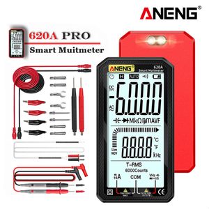 Multimeters ANENG 620A Digitale Smart Multimeter Transistor Testers 6000 Counts True RMS Auto Elektrische Capaciteit Meter Temp Weerstand 230804