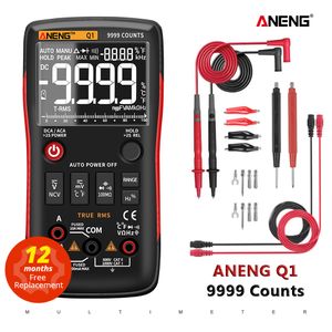 Multimeters ANENG Q1 Digitale Multimeter 9999 Analoge Tester True RMS Professionele Multimetro DIY Transistor Condensator NCV Testers Lcr Meter 230728