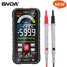 Multimètres GVDA Multimètre intelligent Auto Range 1000V 10A Testeur de capacité numérique True RMS REL Ohm Hz AC DC Voltage Meter Multimetro 230728