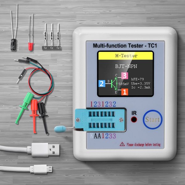 Multímetros LCR-TC1 Pantalla LCD TFT de 1,8 