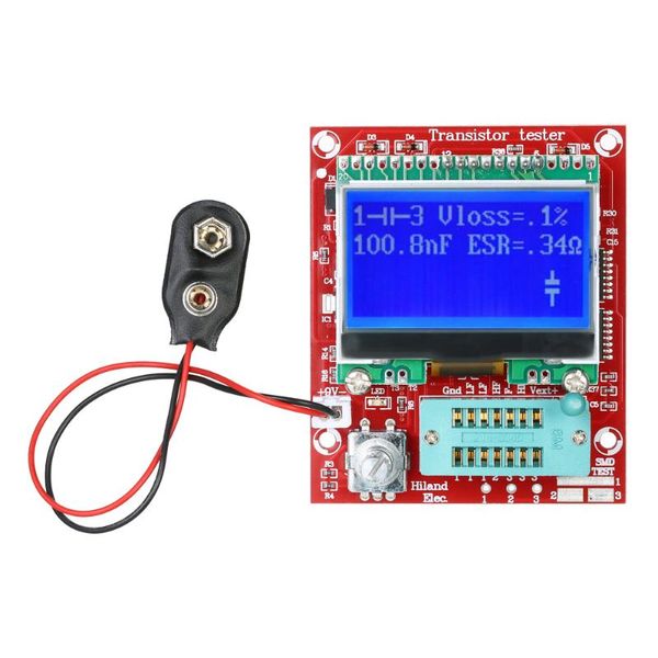 Multímetros M644 Tester de transistor Resistencia Inductancia Capacitancia de diodo Medidor de frecuencia ESR Generador de señal de onda cuadrada PWM