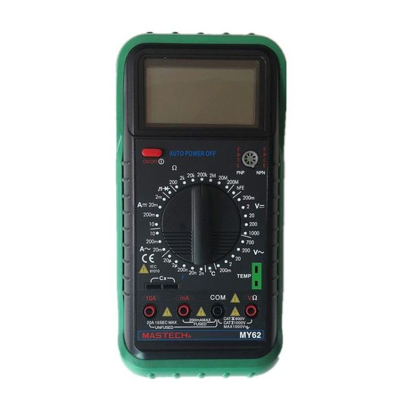 Multimètres MASTECH MY62 multimètre numérique portable DMM avec capacité de température testeurs de test HFE mètres