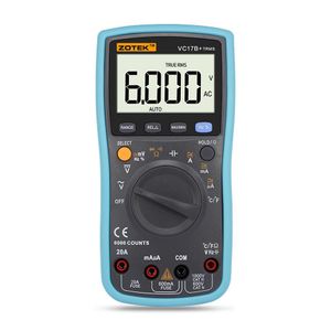 Multimètres Zotek VC17Baddmatic Range Digital Mtimeter pour grand écran LCD Sn True RMS Fréquence Cycle de service 6000 Word Drop DHRJJ