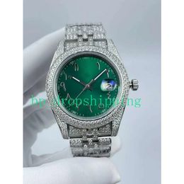 Meerdere kleuren heren horloge dropshipping 36/41 mm diamant horloges volledige roestvrijstalen polshorloges automatisch mechanisch horloge montre de luxe met boxpapier