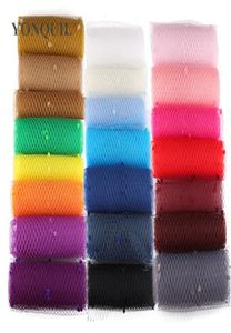 Meerdere kleuren mix dot vogelkooi sluiers 25CM breedte maken bruids DIY Haaraccessoires bruidssluiers hoed materiaal sieren netting party 2270197