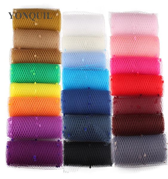 Múltiples colores Mezcla de pájaro Velo de cajas de pájaros 25 cm de ancho Haga accesorios para el cabello de bridal de novia Vétiles de boda Material Adorna Netting Party 3965857