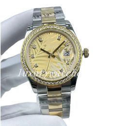 Múltiples colores Reloj 36 mm Diamante Bisel Automático Mecánico con 2813 Movimiento Caja de acero inoxidable Cristal mineral Reloj de pulsera automático