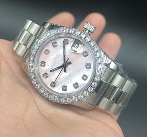 Meerdere kleuren Lady Watch President Diamond Bezel Shell Face vrouwen roestvrije horloges Laagste prijs dames 2022