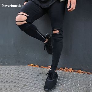 Designer di uomini di più colori Jeans strappati nero blu bianco Pantaloni da jogging in denim da motociclista strappati maschili kaki maschili