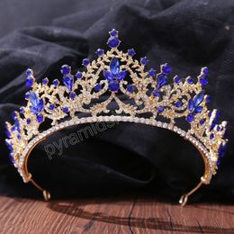 Múltiples tiaras de cristal coronas para mujer boda nupcial accesorio para el cabello tocado de diamantes de imitación tocado de fiesta joyería de graduación