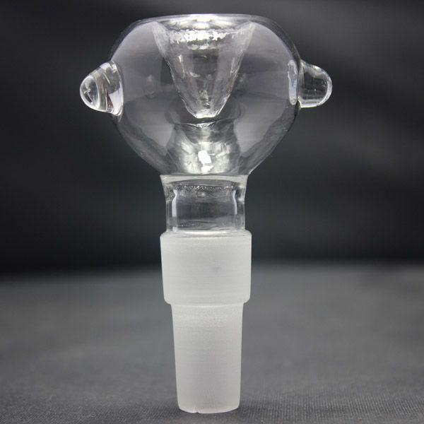 Curseur en verre de bol en verre de taille de joint multiple de 14.5mm et de 18.8mm pour le percolateur de bongs d'eau