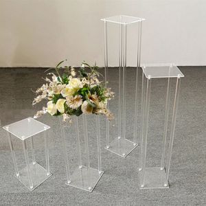 Multiples tailles clairs acrylique affichage de fleurs de fleurs table de table table maître