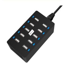 Adaptateur de chargeur USB multiple 40W Charge de bureau USB intelligente 10 ports Charge multi-appareils mobiles pour IPHONE samsung huawei