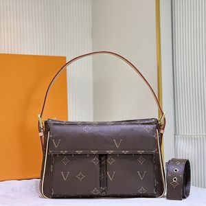 Multipli City Reclo Sac à bandoulière Dames Bras Sac à main Femmes Marron Fleur Bourse Portefeuille Bracelet en cuir Bandoulière Fourre-tout Luxurys Designer Classique Baguette Sacs à bandoulière