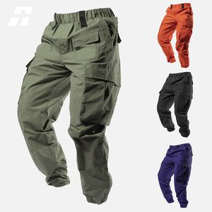 Pantalons décontractés multi-poches pour hommes, jogging tactique militaire, pantalon cargo pour hommes, survêtement d'extérieur, Harajuku Hip Hop Streetwear 220816