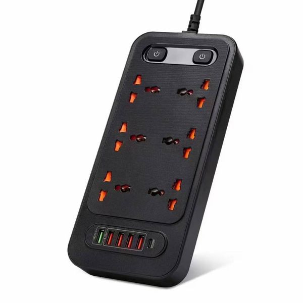 Multiprise Smart Home Universal Plug Power Strip avec 2M Extension Cable AC USB PORT EU US UK OUTLET POUR CHARGEUR DE TÉLÉPHONE D'ORDINATEUR