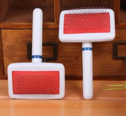 Outils de beauté polyvalents, peigne pour chien et chat, dissolvant d'aiguille, brosse à cheveux de Massage pour animaux de compagnie, outil de toilettage pour chiot, fournitures de nettoyage