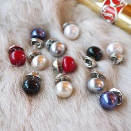 Broche en perles polyvalente et mignonne, épingle à revers pour costume, châle, écharpe, accessoires de bijoux à la mode