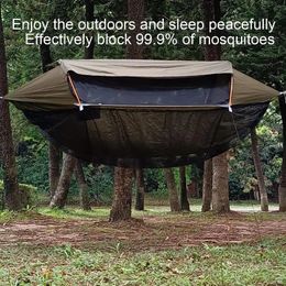 Cauvet de hamac swing portable Hammock Net Portable For Camping Mosquitable Mosquites Mosquites Net Voyage Accessoire de voyage 240430