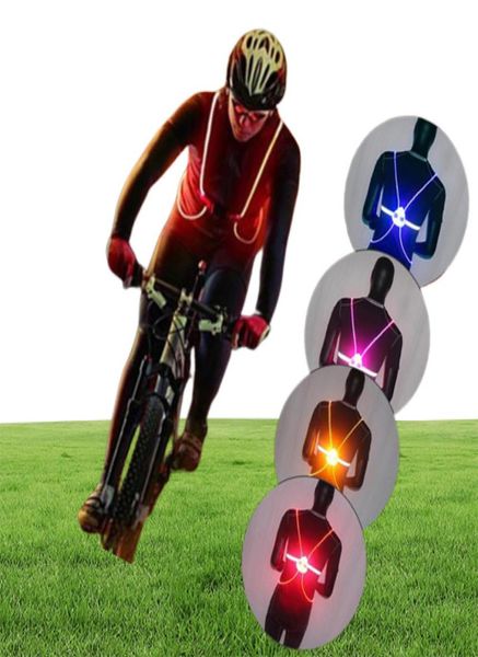 Chaleco multiusos de alta visibilidad 360 reflectante LED Flash para bicicleta, chaleco ajustable para correr, ciclismo, seguridad al aire libre, deportes intermitentes Ves7542838