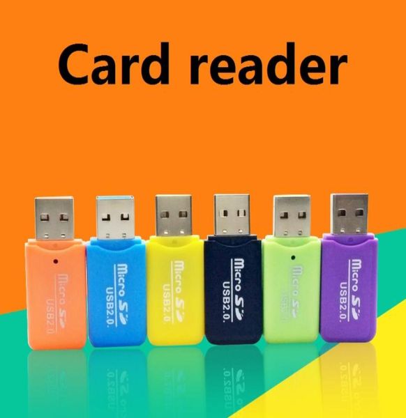 Lecteur de carte mémoire de téléphone mobile polyvalent à haute vitesse USB 20 Micro SD Carte Reader Adaptateur 4 Go 8 Go 16 Go 32 Go 64 Go TF Card8864453