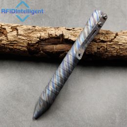 Titanium Titanium Alloy Tactical Ballpoint Pen Self Defense Writing Equipment Tool Tool pour Outdoor Traveling Office Gift