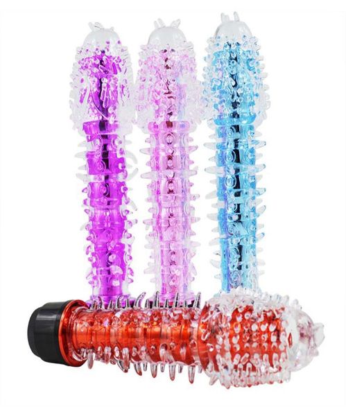 Multippesed Barbed Vibrator Magic Massager Dildo Toys for Women Sex Products 4 Colors4353709