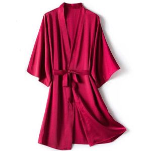 Mumi Sexy Pajamas Kimono Bathrobe Robe Robe Set Vaies de nuit décontractées Gift Bridal Wedding Gift Sexy Nightwear intime Lingerie 2404101