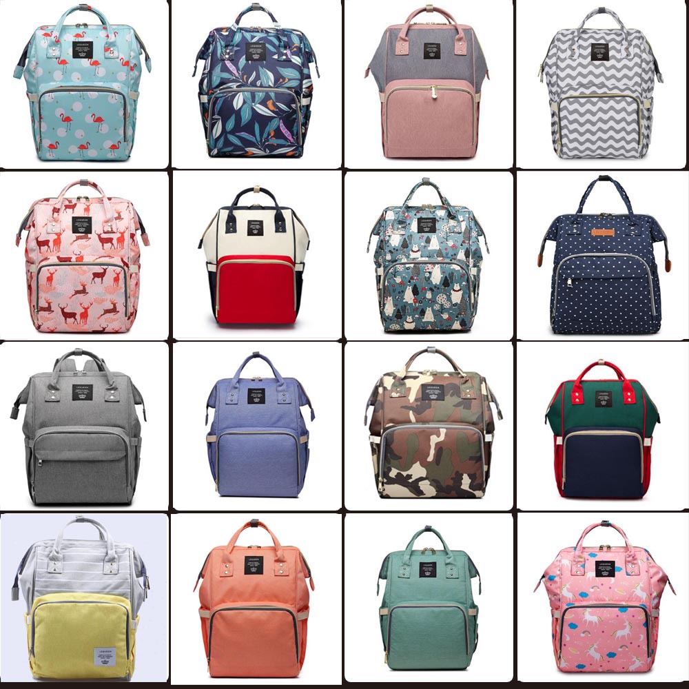 99 estilos Bolsa de Fraldas Maternidade Múmia Bolsa de Bebê de Grande Capacidade Mochila de Viagem Desiger Bolsa de Enfermagem para Cuidados com o Bebê Bolsas de Fraldas mini pedido 12 unidades