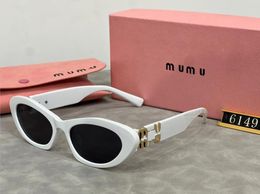 Gafas de sol de marca Mumu Mujeres Diseño de gafas de sol de marco grande al aire libre
