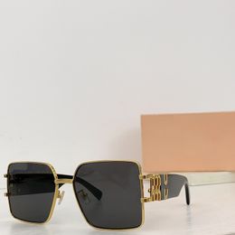 MUMU Diseñador de moda Gafas de sol Marco de metal Carta de metal independiente con incrustaciones de diamantes MUMU81 Gafas de sol de lujo para mujer Cinturón Embalaje especial