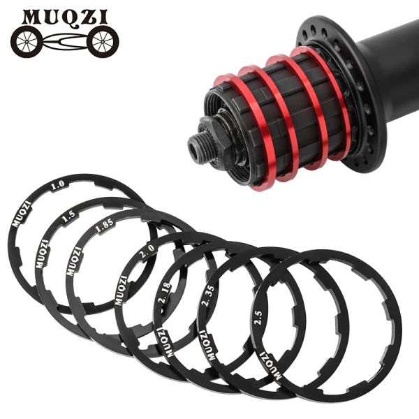 Muqzi Mtb Road Bike Bike Arandera 1 mm 1.5 mm 1.85 mm 2 mm 2.18 mm 2.35 mm de 2.5 mm Junta para 7 8 9 10 11 12 Cassette de cassette Velete espaciador de volante