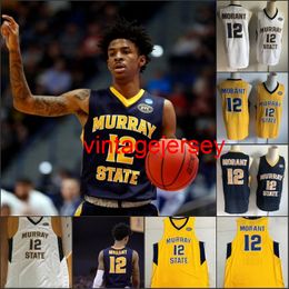 Murray State Racers 12 Ja Morant Jersey Temetrius Jamel OVC Ohio Valley NCAA College Basketball S-XXXL