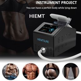 Máquina de adelgazamiento corporal HIEMT para uso doméstico, equipo de belleza portátil EMSlim para pérdida de peso y pérdida de peso con una sola manija