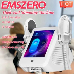 Stimulation musculaire EMSzero Machine amincissant la perte RF EMS sculpte NEO amincissant le corps sculptant l'augmentation musculaire 200HZ 6500W 0-15 Tesla 2/4/5 poignées Machine