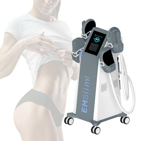Estimulador muscular moldeador electromagnético EMslim nova HI-EMT NEO con máquina de adelgazamiento RF Muscle Trainer 2/4 manijas para equipos para quemar grasa de brazos y muslos