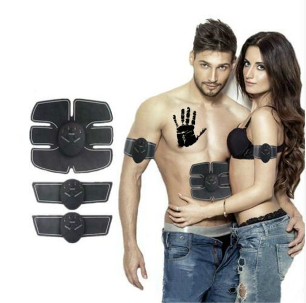 Gadgets de salud Cinturón de tonificación muscular Usb Recargable Entrenamiento abdominal Brazo Muslo Estimulador de pantorrilla para mujeres Hombres con 10 piezas Ab Stimulator Gel Pads