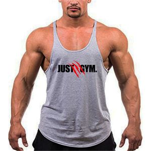 Spierguys canotte bodybuilding tank top mannen fitness stringer tanktop katoen sportscholen kleding spier mouwloze shirt y back vest 210421