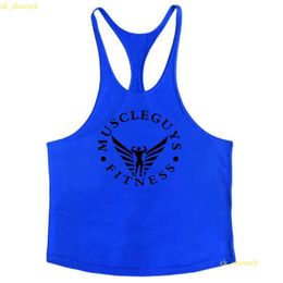 Muscleguys Gym Strimbers Mens Tops Tops Sans mangeoires, Tanktops Bodybuilding and Fitness Men's Gyms Singlets Workout Clothes 111