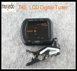 MUSEDO T40 LCD CLIPON DIGITAL GUNITAT TUNER GuitarbassvioLukulele Taillers Black 8445970