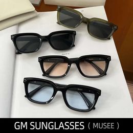 Musee – lunettes de soleil douces GM pour femmes et hommes, noires, œil de chat, espion, mode surdimensionnée, marque de styliste de luxe, Jennie
