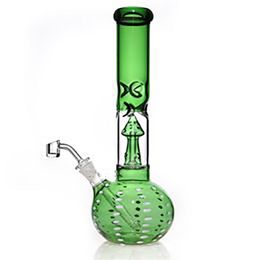 Champignon verre bécher bong conduite d'eau avec tige vers le bas capiteux dab plate-forme pétrolière bongs plates-formes zob hitman tube droit narguilé tube narguilés